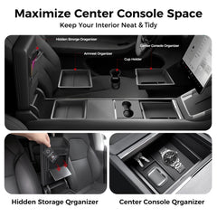Matte black ABS finish provides an OEM-like look inside your Model Y