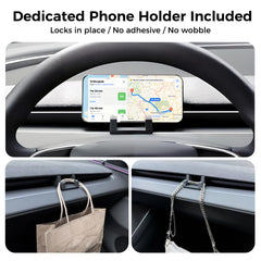 Soft rubber liners prevent rattling and keep items in place