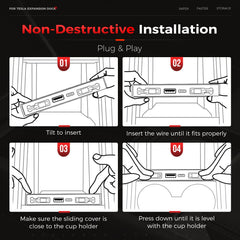 TUDEAO Model Y and Model 3 interior upgrade with hub
