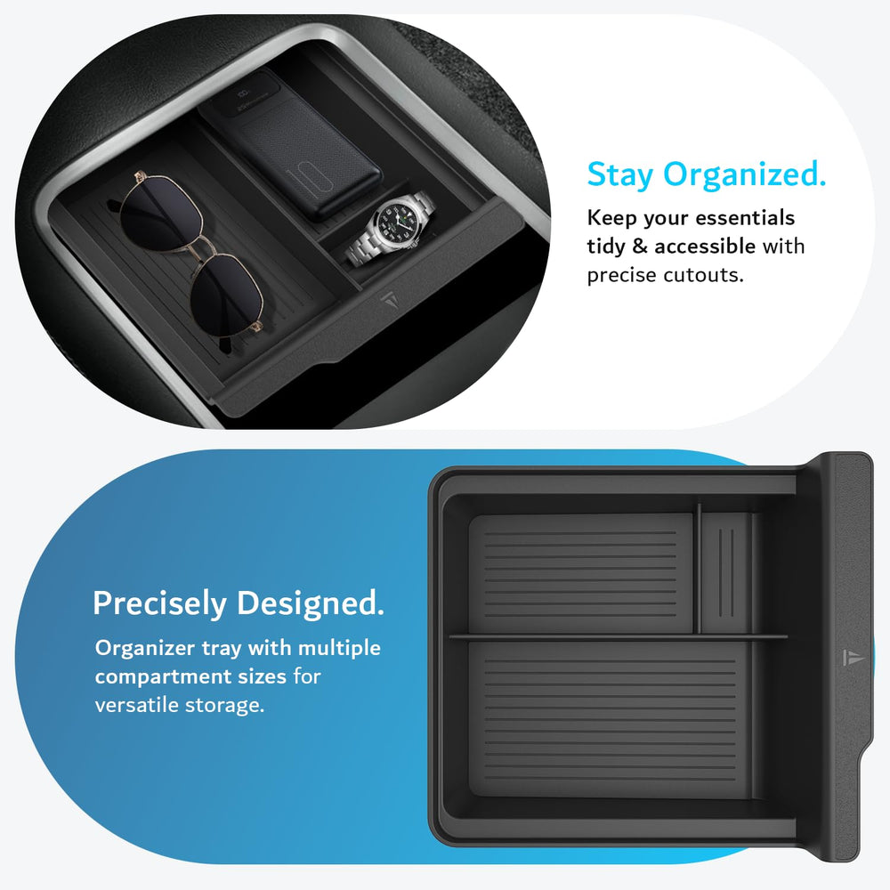 TUDIA easy-install tray fits precisely without tools for quick setup