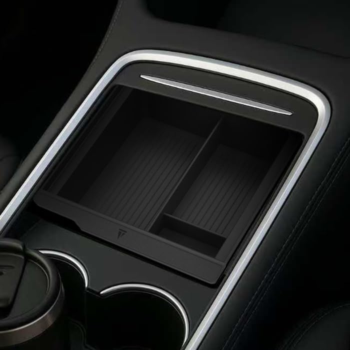TUDIA center console organizer for Tesla Model 3 keeps essentials within reach