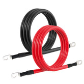 TUELETFU 4 AWG red battery cable 4 ft for automotive and marine power wiring
