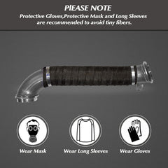 Package contents: wrap roll, ties, and clamps