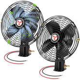 Tujoe 2-pack 8-inch 12V RV fan on dash improves cabin airflow.