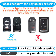 Tukellen Dodge key fob cover side view highlighting slim profile and grip
