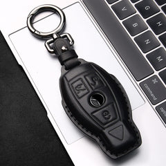 Tukellen Mercedes-Benz key fob cover black edge protection preserves logo and grip.