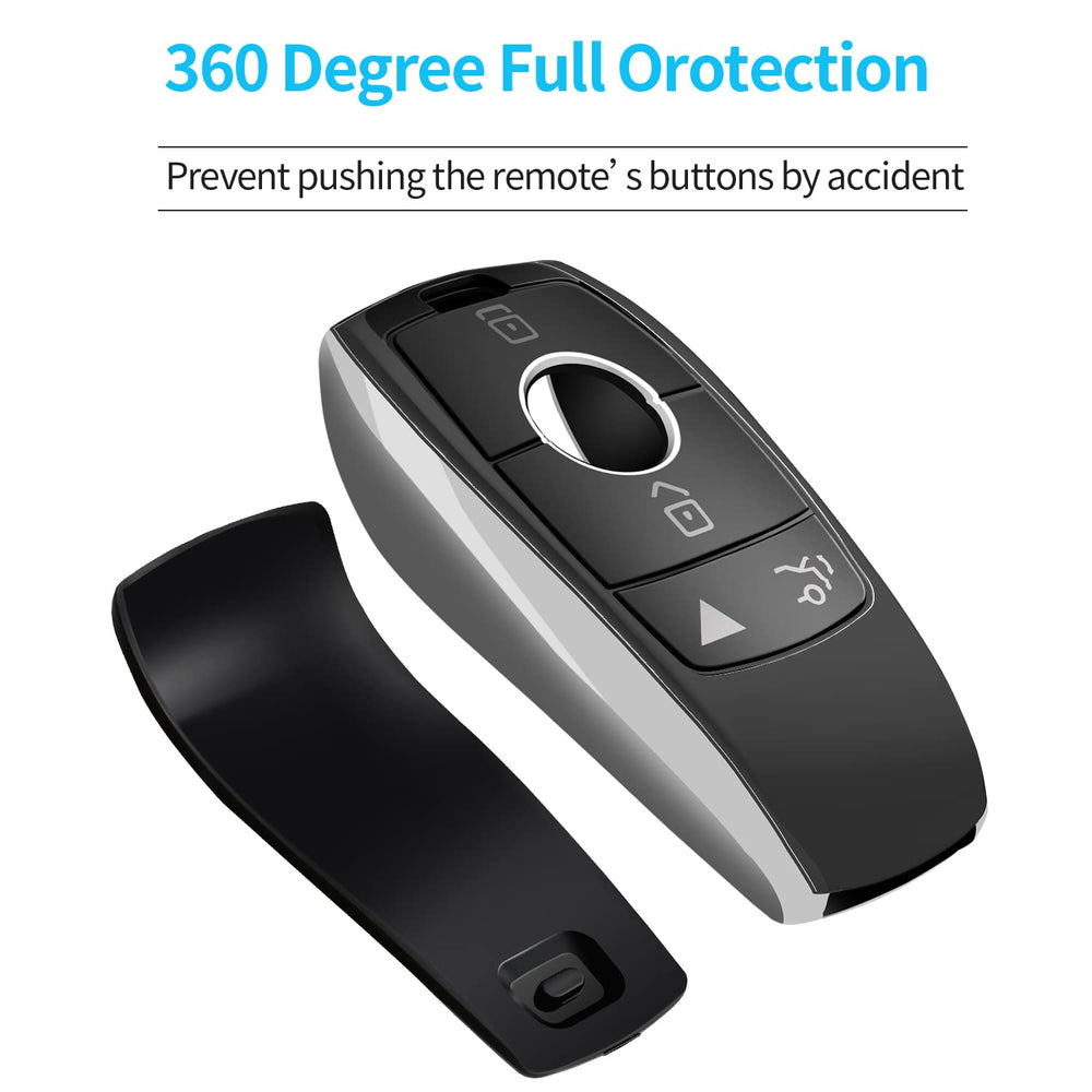 Tukellen Mercedes key fob cover texture detail with premium TPU finish