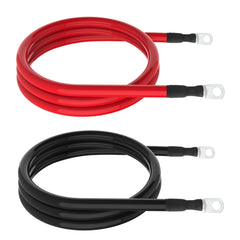 TUELETFU 3/8in lug red battery cable, corrosion-protected copper lugs.