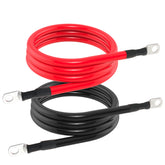 TUELETFU 4AWG red battery cable, 5ft, ideal for automotive power wiring.