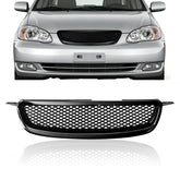 TULMTT glossy black front grille for Toyota Corolla improves airflow and bold style.