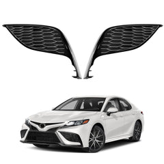 Two-piece TULMTT Camry fog light cover set included for driver and passenger sides.