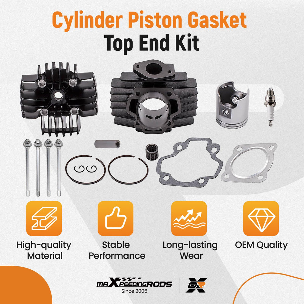 Tuningsworld piston 44mm 60cc for reliable engine response