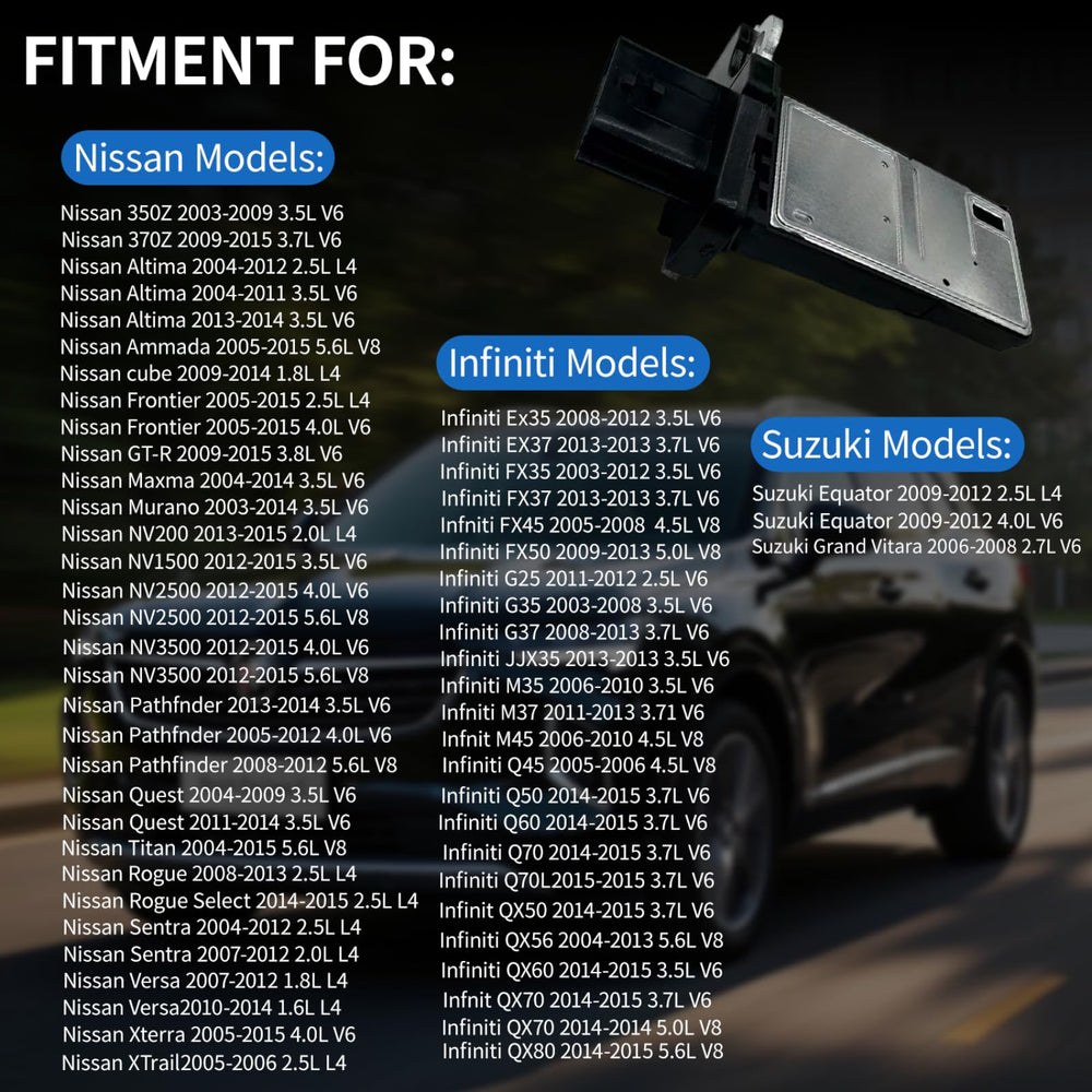 TUOKUNTU MAF0031 air filter comparison image emphasizes improved engine breathing