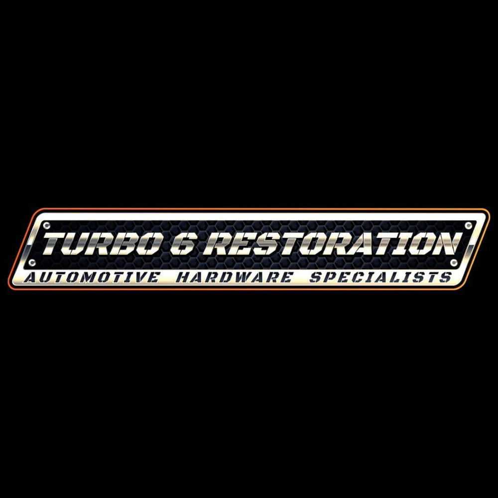 Turbo 6 Restoration black phosphate finish ensures durable interior fastener performance