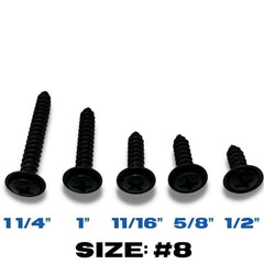 Turbo 6 Restoration oval-head #6 Phillips screws for secure dash and trim applications