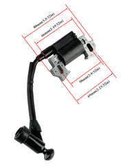 Turbotunity GXV120 ignition coil with air gap gauge for precise spacing.