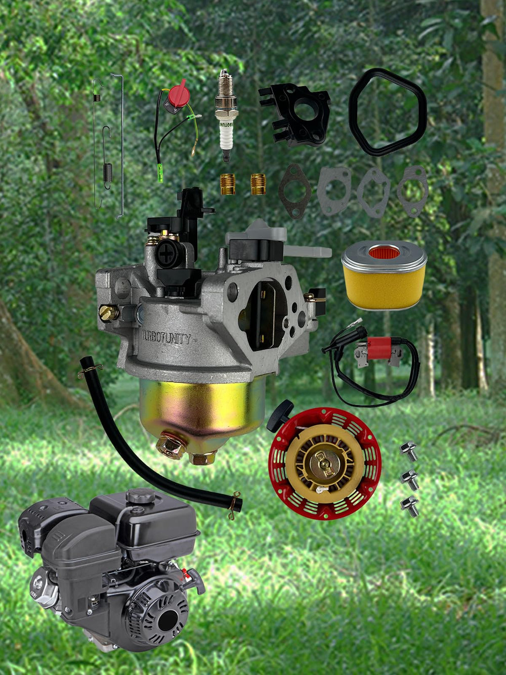 TURBOTUNITY ignition coil and pull-start module installed for dependable starting