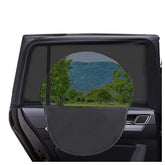 Turcee side window shade on SUV front provides breathable shade and clear visibility