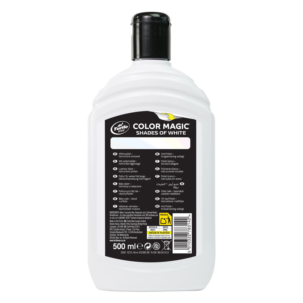 Turtle Wax Color Magic damp foam applicator ready to spread color boost evenly