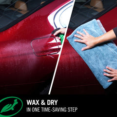Turtle Wax finish on car after treatment showing deep gloss