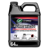 Turtle Wax Hybrid Solutions Pure Wash bucket application demonstrating safe, wax-preserving cleaning.