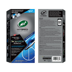 Turtle Wax kit demonstrating before-and-after surface gloss improvements