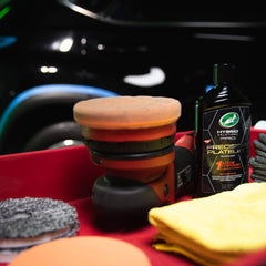 Turtle Wax Pro 1 and Done wipe-off with microfiber towel