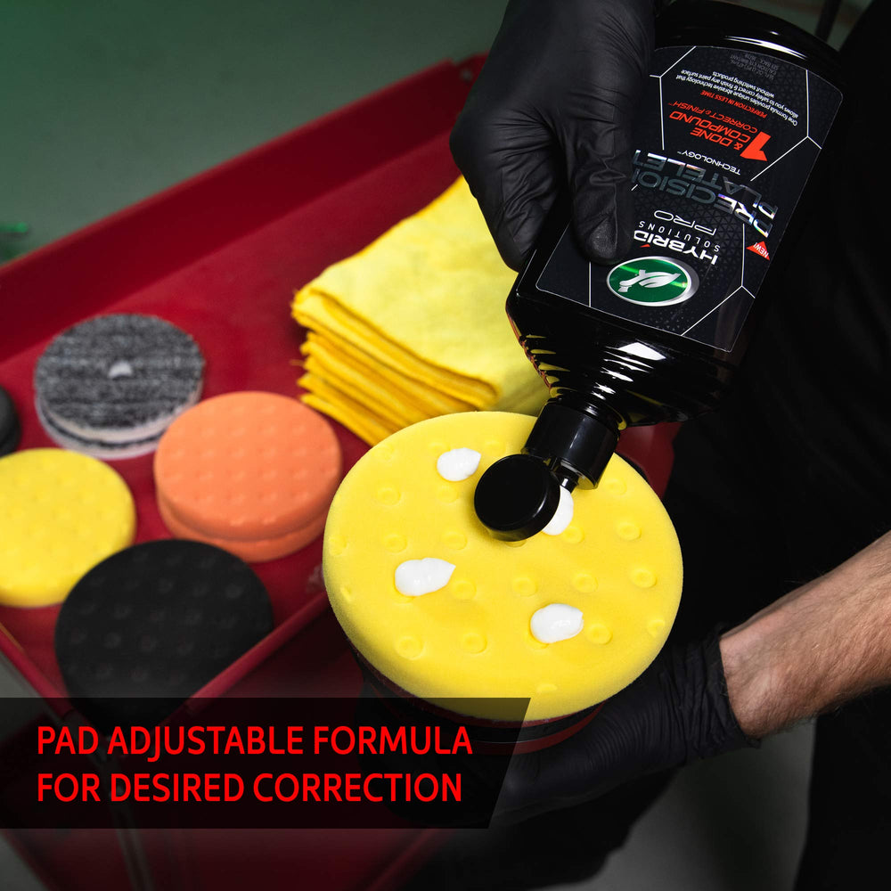 Turtle Wax Pro 1 and Done swirl removal closeup on surface