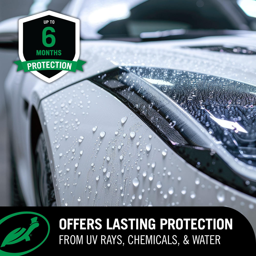 Turtle Wax ICE Seal N Shine delivers a deep, glossy paint finish.