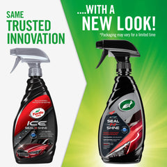 Turtle Wax ICE Seal N Shine glossy-paint close-up highlights mirror-like shine