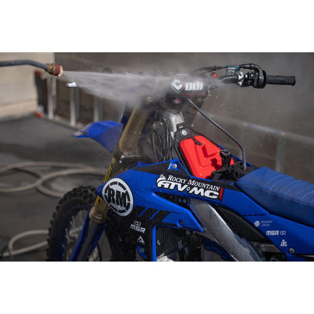Tusk air box washing cover fitted to WR250F, preventing moisture during cleaning