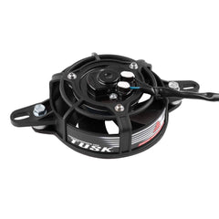 TUSK Digital Radiator Fan Kit aluminum cage close-up highlighting durable powder-coated housing.