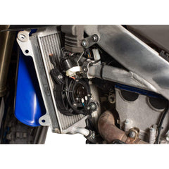 TUSK Digital Radiator Fan Kit hardware visible during installation for quick universal mounting.