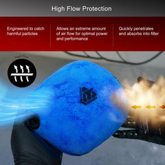 TUSK dirt-bike foam filter oil application protecting the engine in dusty trails.