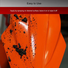 Clear protective layer guards plastic and metal from UV and wear.