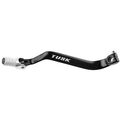 Ready-to-install Tusk folding lever shown on a KLR650 for reliable shifting.