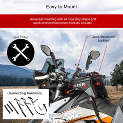 TUSK Olympus rain cover stored inside keeps gear dry in rain
