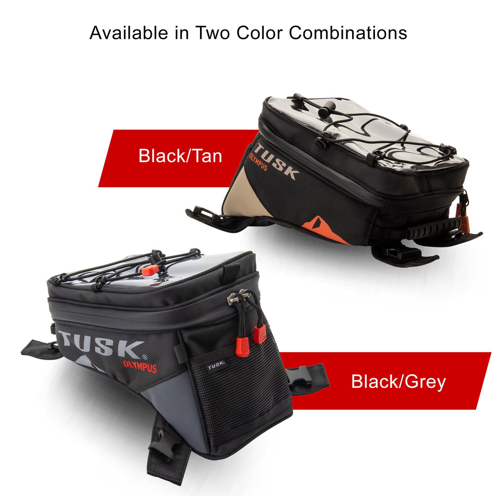 TUSK Olympus small tank bag top pocket visible map/phone for quick access
