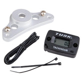 Tusk tach hour meter bracket top view for sturdy ATV mounting and easy readability.