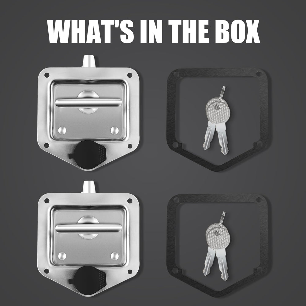 Tutor Auto 2-pack durable latches ready for tool box upgrades.