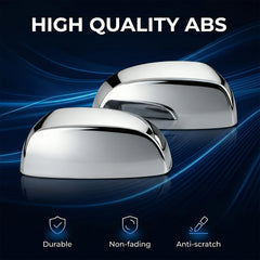 Tutor Auto chrome side view mirror covers top half on Chevy Suburban quick fit upgrade