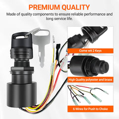Tutor Auto ignition switch with two keys ready for on-board security.