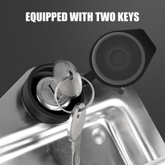 Tutor Auto heavy-duty stainless steel latch for rugged trailer applications.