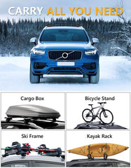Durable plastic brackets on Tuyoung crossbars improve safety and durability.