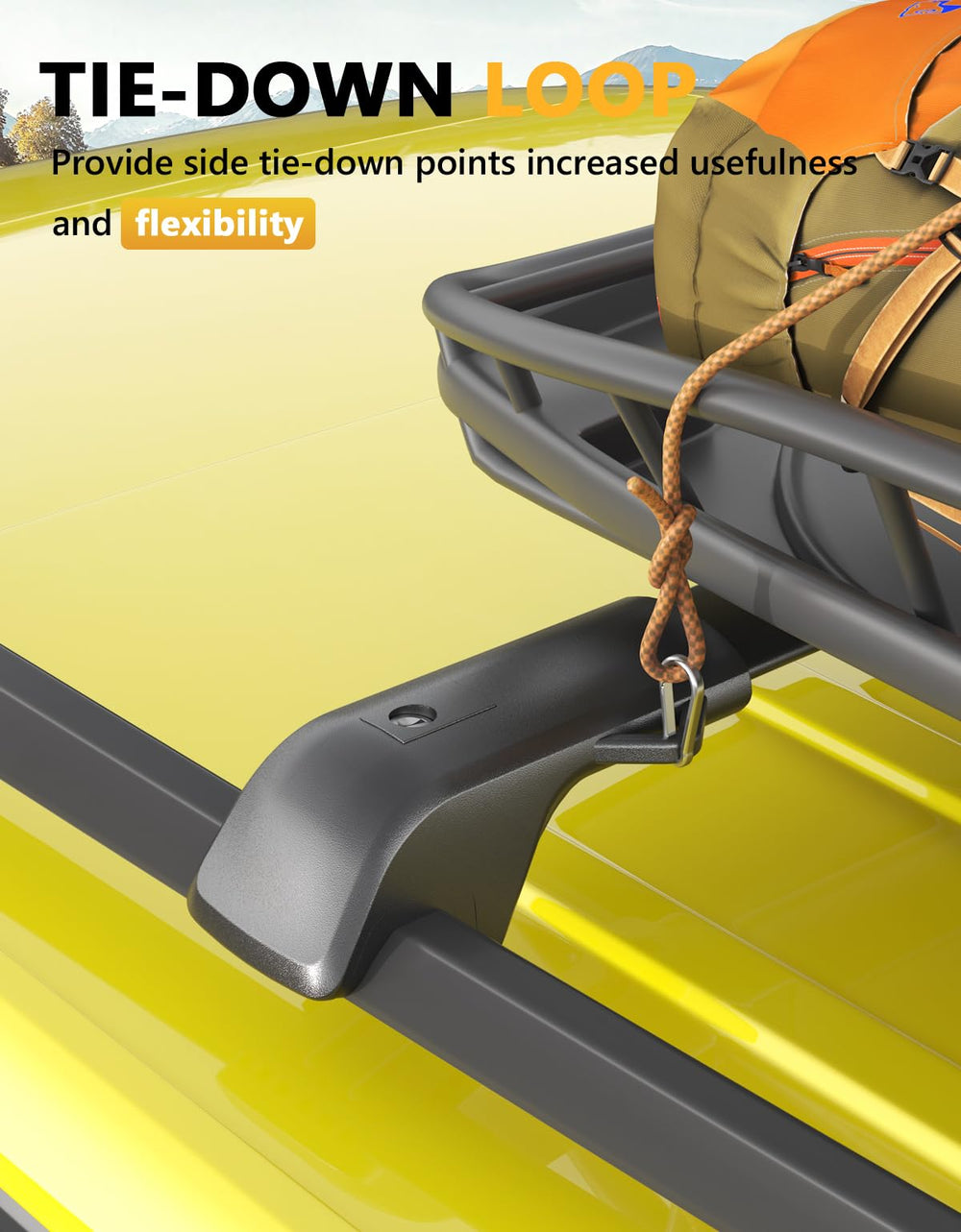 Aerodynamic low-profile design minimizes wind noise at speed.