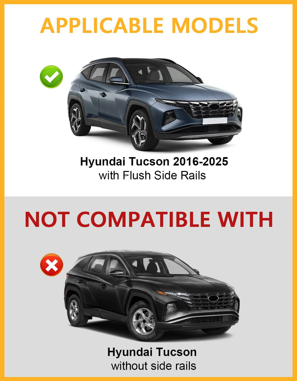 Tuyoung aluminum crossbars show sturdy construction for heavy cargo.