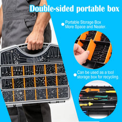 Twidec transparent storage box keeps sizes easy to locate