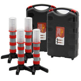 Twinkle Star emergency roadside flares kit with magnetic base provides hands-free high visibility day and night.