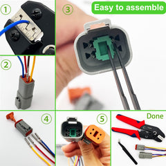 Twippo 13-amp contacts support solid current flow for 12V systems.