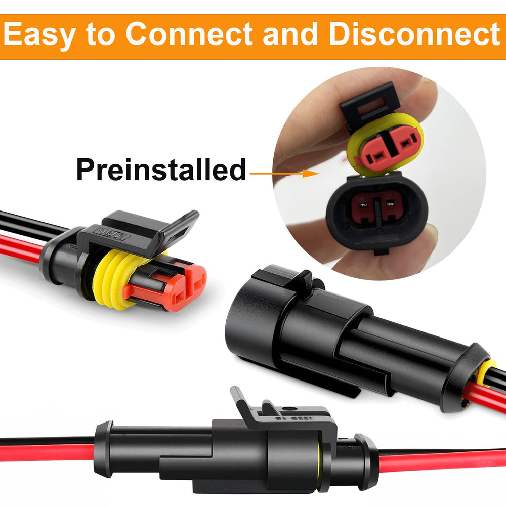 Twippo 16 AWG 2-pin connector, reliable crimping for power routing.